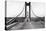 Tacoma, Washington - November 7, 1940 - Tacoma Narrows Bridge - Man on Bridge-Lantern Press-Stretched Canvas