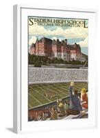 Tacoma, Washington - Stadium High School-Lantern Press-Framed Art Print