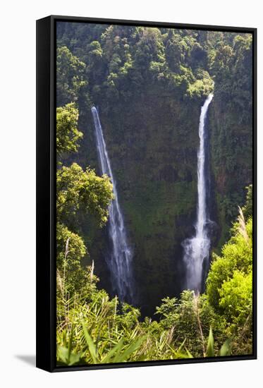 Tad Fane Waterfall, This Is the Tallest Waterfall in Laos. Bolaven Plateau, Laos-Micah Wright-Framed Stretched Canvas