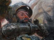 The Battle of Grunwald (Detail), 1910-Tadeusz Popiel-Framed Giclee Print