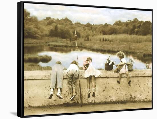 Tadpoles-Betsy Cameron-Framed Stretched Canvas