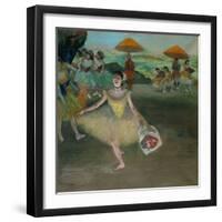 Tänzerin auf der Bühne. 1878-Edgar Degas-Framed Giclee Print