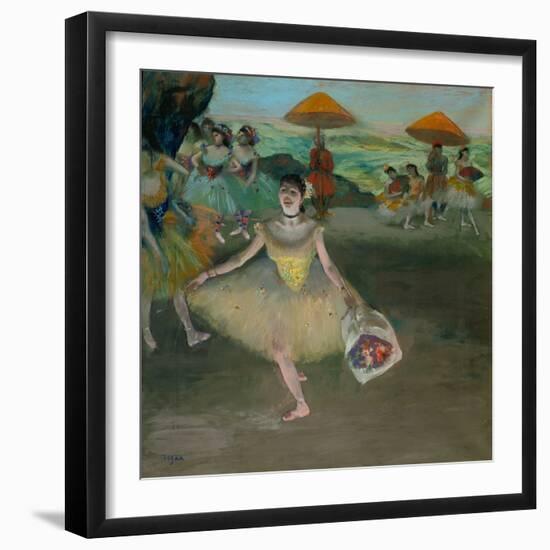 Tänzerin auf der Bühne. 1878-Edgar Degas-Framed Giclee Print