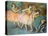 Tänzerinnen in grün und gelb (Danseuses Vertes et Jaunes). Um 1903-Edgar Degas-Stretched Canvas