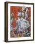 Tänzerpaar, Die Sacharoffs. Dancing Coouple, The Sacharoffs. 1928-Christian Rohlfs-Framed Giclee Print