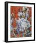 Tänzerpaar, Die Sacharoffs. Dancing Coouple, The Sacharoffs. 1928-Christian Rohlfs-Framed Giclee Print