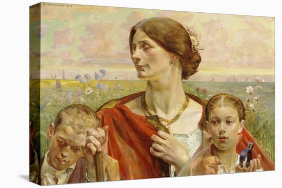 Tafel "Heimat" eines Triptychons 1903-Jacek Malczewski-Stretched Canvas