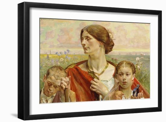 Tafel "Heimat" eines Triptychons 1903-Jacek Malczewski-Framed Giclee Print