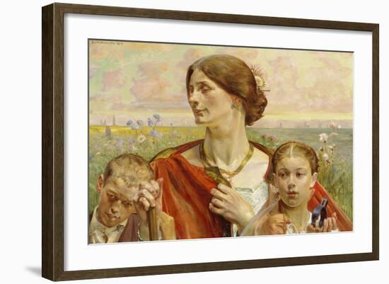 Tafel "Heimat" eines Triptychons 1903-Jacek Malczewski-Framed Giclee Print