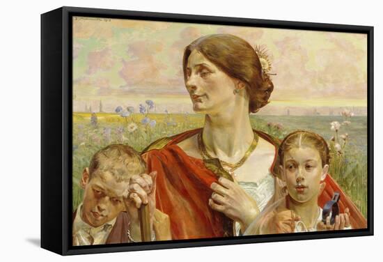 Tafel "Heimat" eines Triptychons 1903-Jacek Malczewski-Framed Stretched Canvas