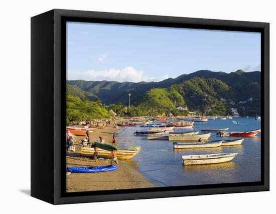 Taganga, Caribbean Coast, Colombia, South America-Christian Kober-Framed Stretched Canvas