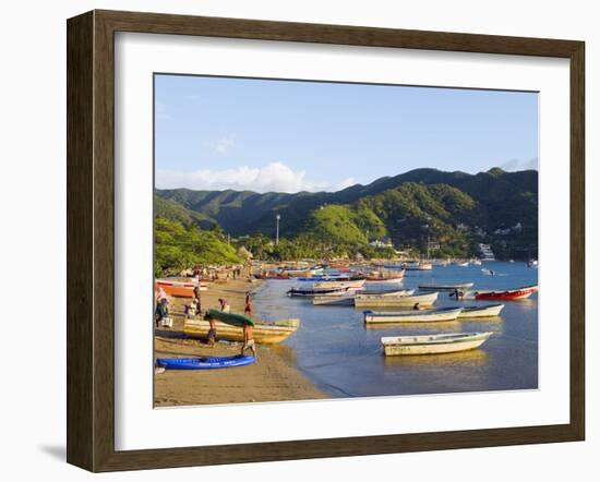 Taganga, Caribbean Coast, Colombia, South America-Christian Kober-Framed Photographic Print