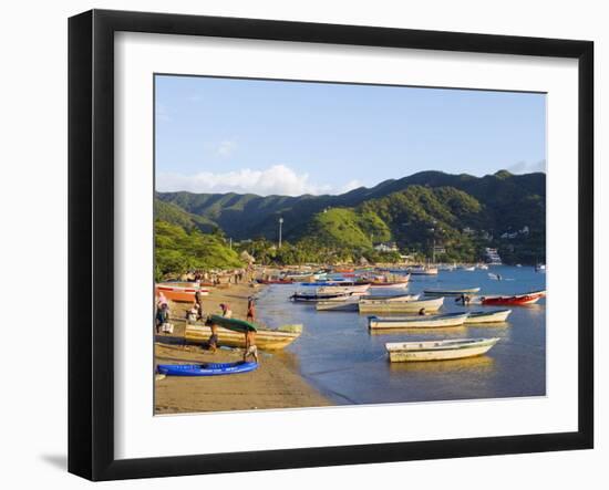 Taganga, Caribbean Coast, Colombia, South America-Christian Kober-Framed Photographic Print