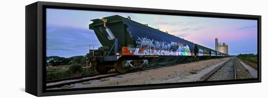 Tagged Train-Wayne Bradbury-Framed Stretched Canvas