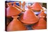 Tagine Pots, Tangier, Morocco, North Africa, Africa-Neil Farrin-Stretched Canvas