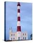 Taguermes Lighthouse at Dawn, Sidi Mahres Beach, Jerba Island, Tunisia-Walter Bibikow-Stretched Canvas