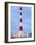 Taguermes Lighthouse at Dawn, Sidi Mahres Beach, Jerba Island, Tunisia-Walter Bibikow-Framed Photographic Print