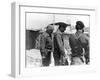 Taha Yassin Ramadan and Saddam Hussein Inspecting the Basra Front, Iraq, February 1987-null-Framed Giclee Print