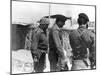 Taha Yassin Ramadan and Saddam Hussein Inspecting the Basra Front, Iraq, February 1987-null-Mounted Giclee Print