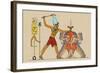 Taharka Conquering the Assyrians-J. Gardner Wilkinson-Framed Art Print