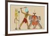 Taharka Conquering the Assyrians-J. Gardner Wilkinson-Framed Art Print