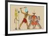 Taharka Conquering the Assyrians-J. Gardner Wilkinson-Framed Art Print