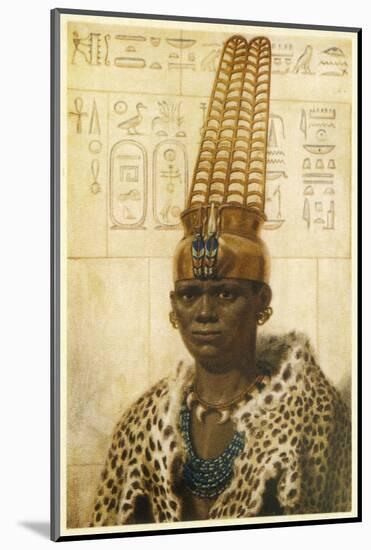 Taharqa Pharaoh (25th Dynasty) Initiated Extensive Building Projects in Both Egypt and Nubia-Winifred Brunton-Mounted Photographic Print
