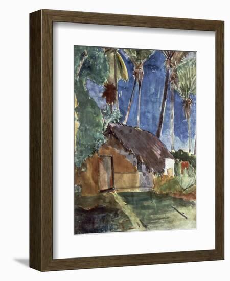 Tahiti Landscape-Paul Gauguin-Framed Giclee Print