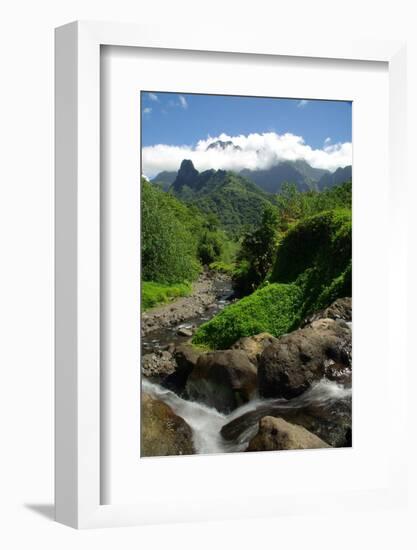 Tahiti Mountains-rafcha-Framed Photographic Print