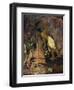 Tahiti, Painting of Papa Moe or Tahitian Woman Drinking at a Spring-null-Framed Giclee Print