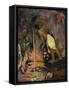 Tahiti, Painting of Papa Moe or Tahitian Woman Drinking at a Spring-null-Framed Stretched Canvas