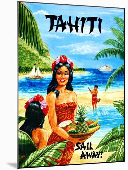 Tahiti-Caroline Haliday-Mounted Giclee Print
