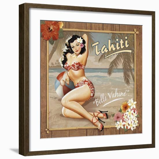 Tahiti-Bruno Pozzo-Framed Art Print