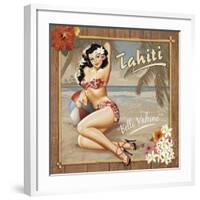 Tahiti-Bruno Pozzo-Framed Art Print