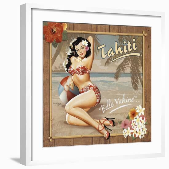 Tahiti-Bruno Pozzo-Framed Art Print