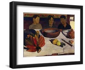 Tahitian Boys at Table, c.1891-Paul Gauguin-Framed Giclee Print