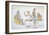 Tahitian Cloth Beaters-null-Framed Giclee Print