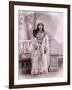 Tahitian Dancer, Tahiti, Late 1800s-Charles Gustave Spitz-Framed Photographic Print