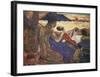 Tahitian Family-Paul Gauguin-Framed Premium Giclee Print