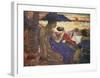 Tahitian Family-Paul Gauguin-Framed Premium Giclee Print