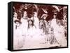 Tahitian Girls, Tahiti, Late 1800s-Charles Gustave Spitz-Framed Stretched Canvas