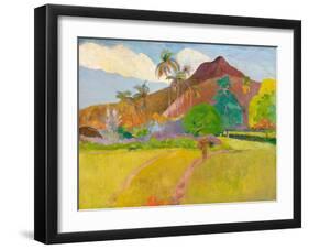 Tahitian Landscape, 1891-Paul Gauguin-Framed Art Print