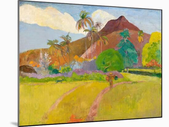 Tahitian Landscape, 1891-Paul Gauguin-Mounted Art Print