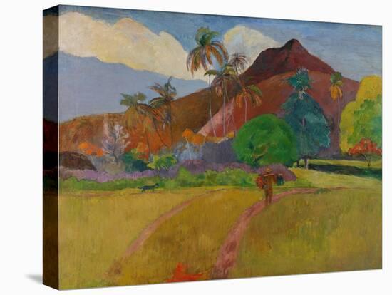 Tahitian Landscape, 1891-Paul Gauguin-Stretched Canvas