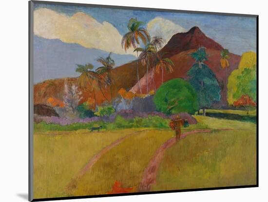 Tahitian Landscape, 1891-Paul Gauguin-Mounted Giclee Print