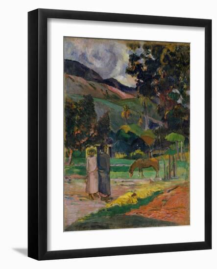 Tahitian Landscape, 1892-Paul Gauguin-Framed Giclee Print