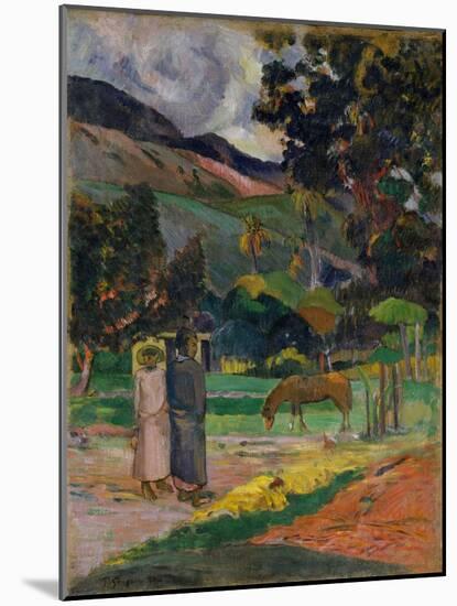 Tahitian Landscape, 1892-Paul Gauguin-Mounted Giclee Print