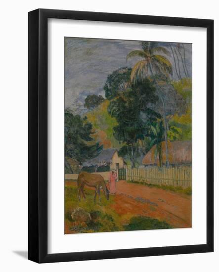 Tahitian Landscape, 1899-Paul Gauguin-Framed Giclee Print
