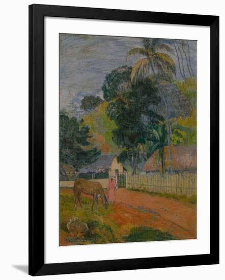 Tahitian Landscape, 1899-Paul Gauguin-Framed Giclee Print