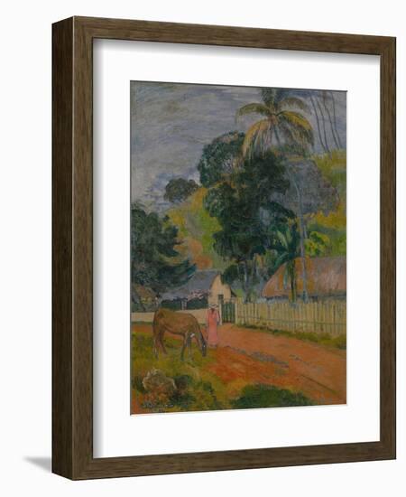 Tahitian Landscape, 1899-Paul Gauguin-Framed Giclee Print